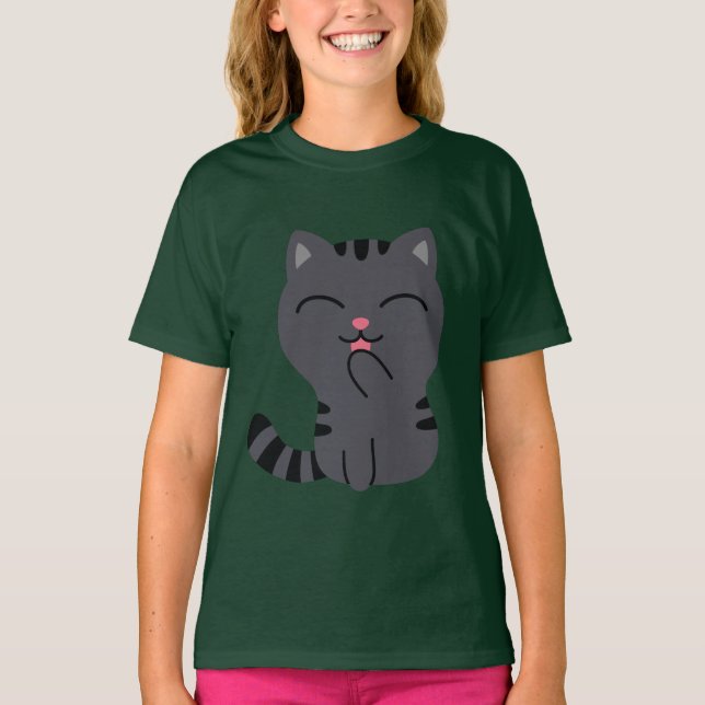 Kunst der Kratching Illustration T-Shirt (Vorderseite)