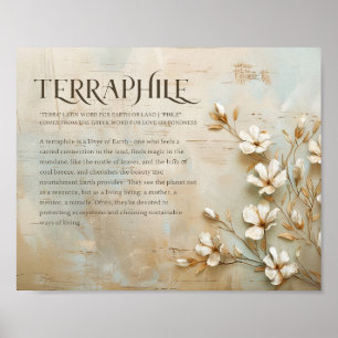 Kunst der Natur, rustikale Dekoration, Terraphile  Poster