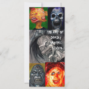 KUNST DER TOD GRAFISCHEN STUDIO-KARTE
