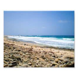 Kunst der tropischen Strandlandschaft, Felsenbilde Fotodruck