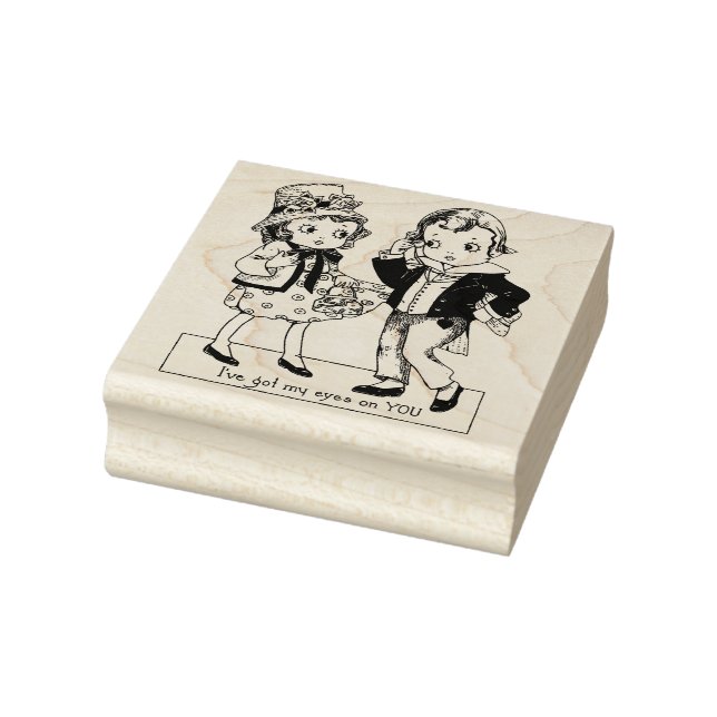 Kunst der Valentinskarte für Jungen und Mädchen au Gummistempel (Stempel)