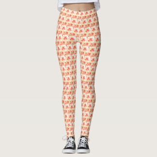 Kunst der weißen Blume Leggings