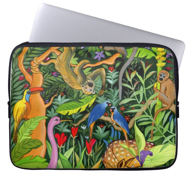 Kunst der Whimsiktiere Laptopschutzhülle (Vorderseite)