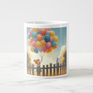 Kunst der Whimsistischen/niedlichen Ballonmädchen Jumbo-Tasse