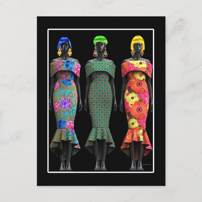 Kunst des afrikanischen Pops Postkarte (Vorderseite)