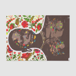 Kunst des afrikanischen Pops Seidenpapier