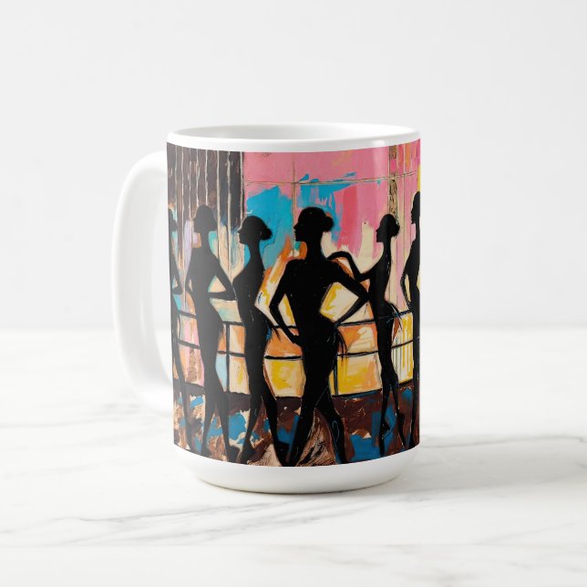 Kunst des Balletts (#2) Ölgemälde Kaffeetasse (Vorderseite Links)