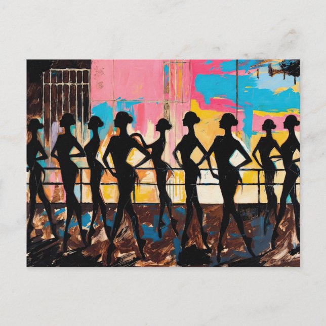 Kunst des Balletts (#2) Ölgemälde Postkarte (Vorderseite)