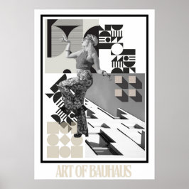Kunst des Bauhaus Minimalist Modern Design Poster