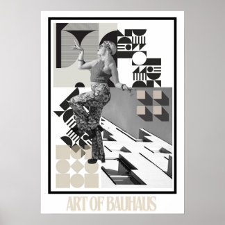 Kunst des Bauhaus Minimalist Modern Design Poster