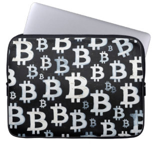 Kunst des Bitcoin (SW #1) Ölgemälde Laptopschutzhülle