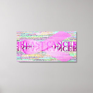 Kunst des Brustkrebs Leinwanddruck