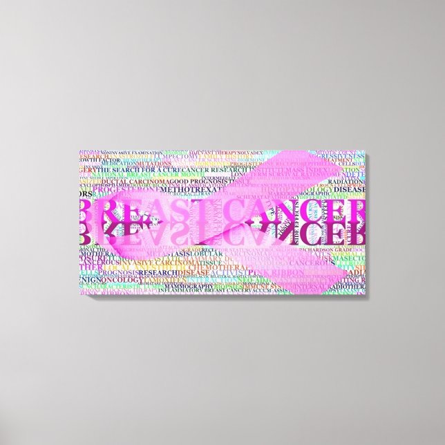 Kunst des Brustkrebs Leinwanddruck (Vorderseite)