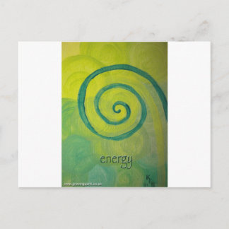 Kunst des Energieherzes Postkarte