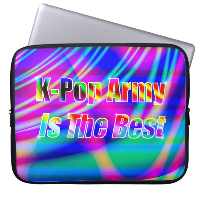 Kunst des K-Pops Laptopschutzhülle (Vorderseite)