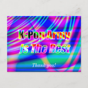Kunst des K-Pops Postkarte