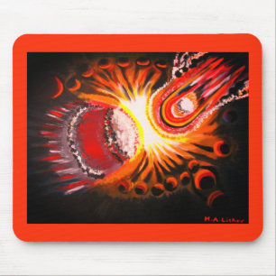 Kunst des kosmischen Augenblicks Mousepad