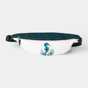 Kunst des nautischen Seepferds/des Strandes/der Kü Bauchtasche