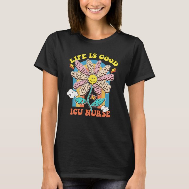 Kunst des Optimismus 1. KLASSE Aufblühende Daisy F T-Shirt (Vorderseite)