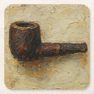 Kunst des Pfeiferauchens (#13) Rechteckiger Pappuntersetzer