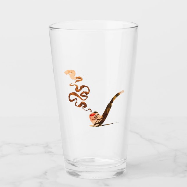 Kunst des Pfeiferauchens 1 Glas (Vorderseite)