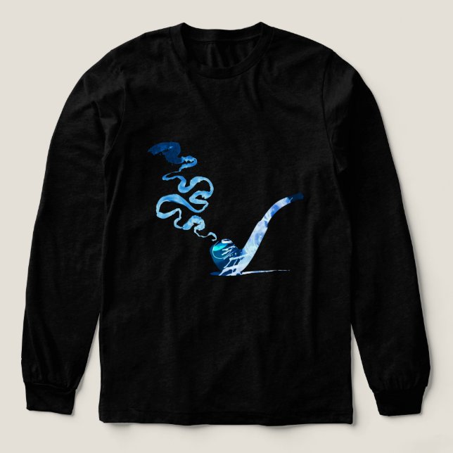 Kunst des Pfeiferauchens 2 Tri-Blend Shirt (Design Vorderseite)