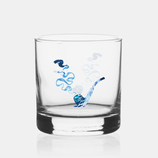Kunst des Pfeiferauchens 2 Whiskyglas (Vorderseite)