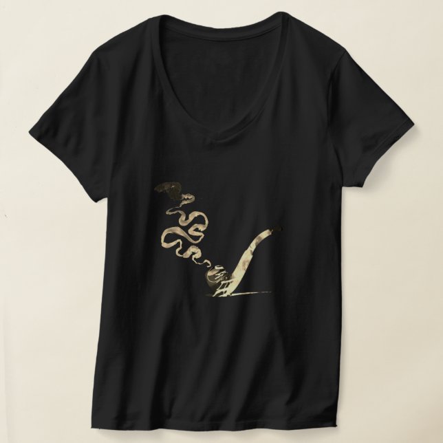 Kunst des Pfeiferauchens (Vintage) T-Shirt (Ablage )