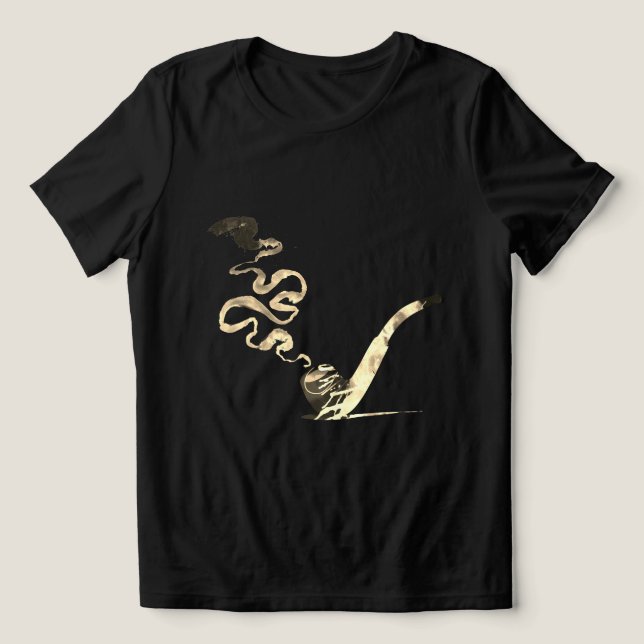 Kunst des Pfeiferauchens (Vintage) Tri-Blend Shirt (Design Vorderseite)
