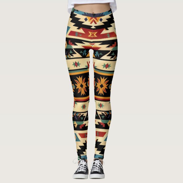 Kunst des Südwestens Leggings (Vorderseite)