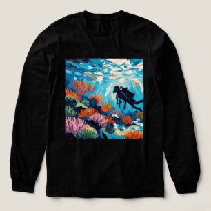 Kunst des Tauchsports (#2) Ölgemälde Tri-Blend Shirt