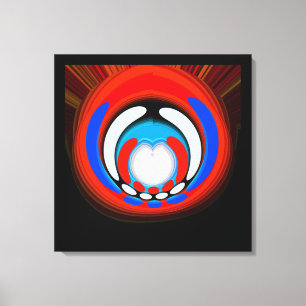 Kunst des Weltraumzeitalter Leinwanddruck