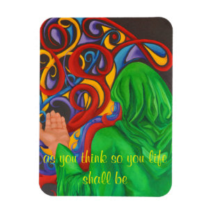 Kunst-Designer-Magnetgedanken schaffen Magnet