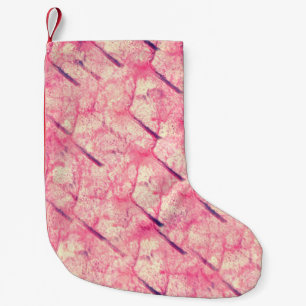 Kunst Die rosa Aquarellfarbe Klappe Wasserfarbe Kleiner Weihnachtsstrumpf