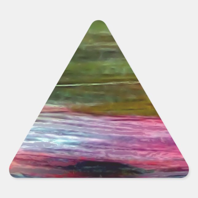 Kunst Dreieckiger Aufkleber (Vorderseite)