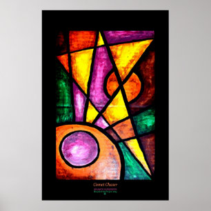 Kunst Druck, Kometenjäger, Acryl Poster