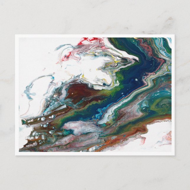 Kunst durch kleine Postkarte der Heide gießen (Vorderseite)