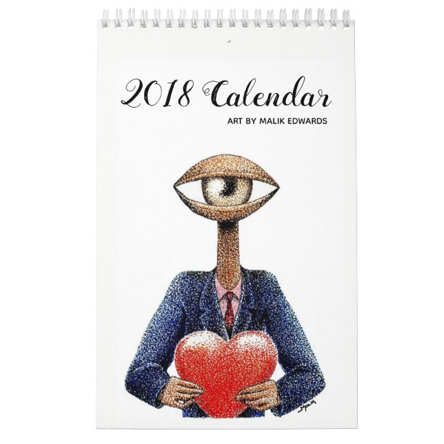 Kunst durch Malik - Kalender 2018 (Titelbild)