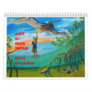 Kunst durch Rick-Pfeifer 2014 - 11"" Wand x17 Kalender