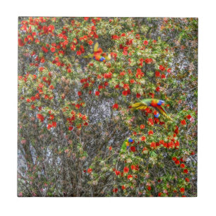 KUNST-EFFEKT DES FLASCHEN-BÜRSTEN-BAUM-CALLISTEMO FLIESE