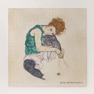 KUNST, EGON SCHIELE SETZTE FRAU MIT DEN PUZZLE