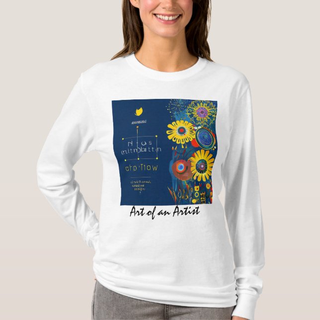 Kunst eines Künstlers T-Shirt (Vorderseite)