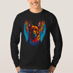 Kunst Engelsflügel Deutsche Schäferhunde T-Shirt