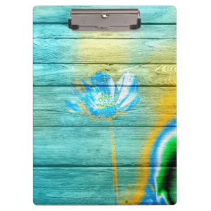 Kunst Farbe Acryl Blumenmalerei auf Holz Klemmbrett