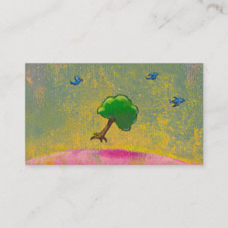 Kunst-Fliegenbaum des Kreativitätsphantasiespaßes Visitenkarte