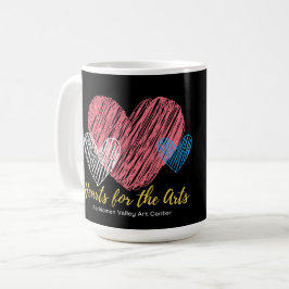 Kunst für die Künste, rosa Herz, Personalisiert Kaffeetasse