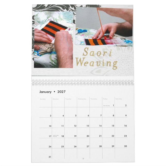 Kunst für Wellness Kalender (Jan 2027)