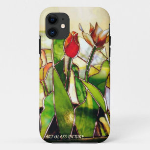 Kunst-Glastulpe reizend kaum dort iPhone 11 Hülle