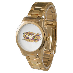 Kunst Graffiti Gekritzel Hip-Hop Armbanduhr
