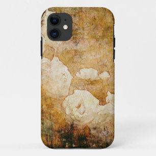 Kunst Grunge Blumen vintage Hintergrundtextur iPhone 11 Hülle